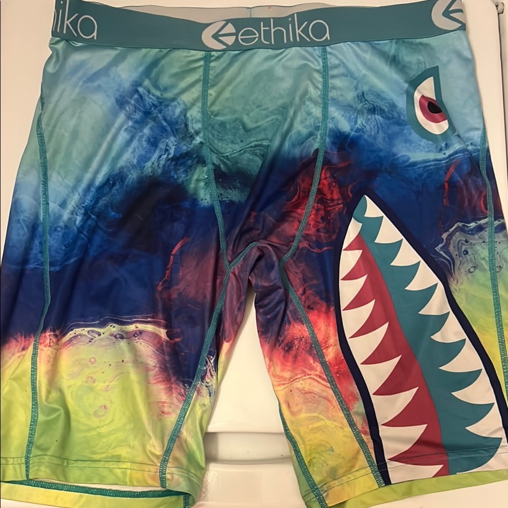 Ethika Multicolor Shark Design Boxer Briefs